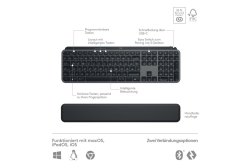 Logitech Wireless Keyboard+Mouse MX Keys S Combo graphite
