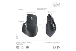 Logitech Wireless Keyboard+Mouse MX Keys S Combo graphite