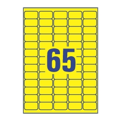 L4793-20 Etiketten - 38,1 x 21,2 mm, gelb, 1.300...