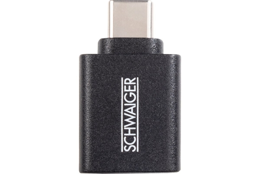 Schwaiger USB-Adapter USB3.1C auf USB3.0A Schwarz