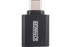 Schwaiger USB-Adapter USB3.1C auf USB3.0A Schwarz