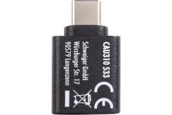 Schwaiger USB-Adapter USB3.1C auf USB3.0A Schwarz