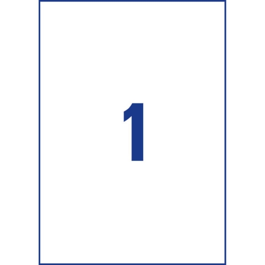 L4775-100 Folienetiketten - 210 x 297 mm, weiß, 100 Etiketten, permanent, wetterfest