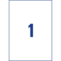 L4775-100 Folienetiketten - 210 x 297 mm, weiß, 100...