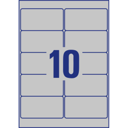 L6012-20 Typenschild-Etiketten - A4, 200 Stück, 96 x...