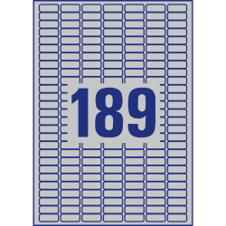 L6008-20 Typenschild-Etiketten - A4, 3.780 Stück,...