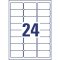 L4773REV-20 Wetterfeste Etiketten (A4, 480 Stück, ablösbar, 33,9 x 63,5 mm) 20 Blatt weiß