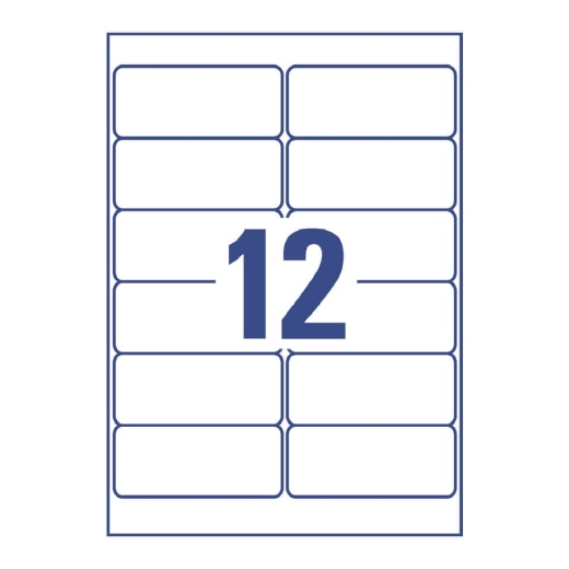 L4776REV-20 Folienetiketten - 99,1 x 42,3 mm, weiß, 240 Etiketten, ablösbar, wetterfest