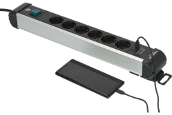 Brennenstuhl Premium ALU Line 6fach schwarz *DE*