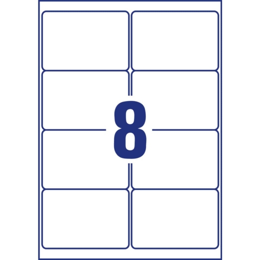 L4715REV-20 Wetterfeste Etiketten (A4, 160 Stück, ablösbar, 99,1 x 67,7 mm) 20 Blatt weiß