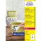 L4774REV-20 Wetterfeste Etiketten (A4, 80 Stück, ablösbar, 99,1 x 139 mm) 20 Blatt weiß