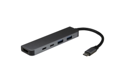 Inter-Tech Adapter Argus H-469-01 5in1 USB-C,HDMI 4K,PD100W