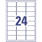L7912-10 Ultra-Resistente Folien-Etiketten - A4, 240 Stück, 63,5 x 33,9 mm, 10 Blatt weiß