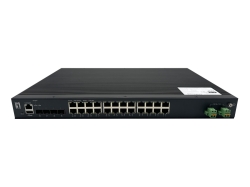 LevelOne Industr.PoE Switch 24xGE PoE/+ 370W Managed L2