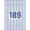 L7871-20 Papier-Etiketten - A4, 3.780 Stück, 25,4 x 10 mm, stark haftend, weiß