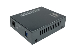 LevelOne Media Konverter RJ45->SC GE SM PoE 30W 1310nm 20km