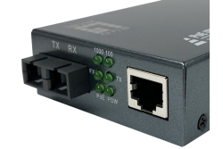 LevelOne Media Konverter RJ45->SC GE SM PoE 30W 1310nm 20km