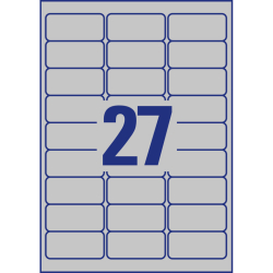 L6011-20 Typenschild-Etiketten - A4, 540 Stück, 63,5...