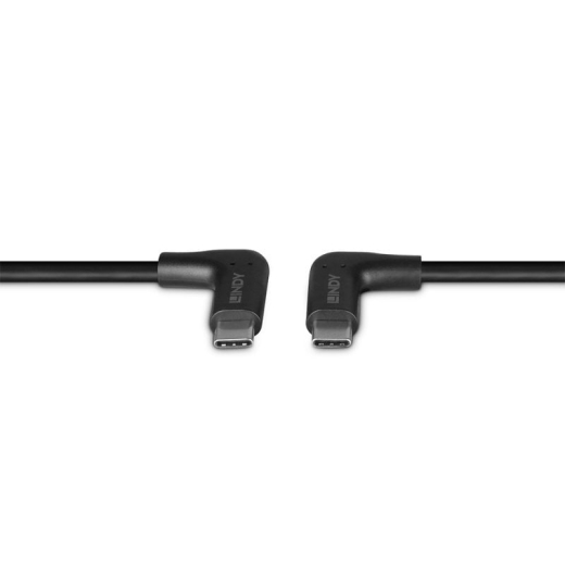 LINDY 1m USB 3.2 Typ C Kabel 2 x 90 Grad gewinkelt