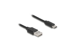 Delock Spiralkabel EASY-USB 2.0 Typ-A Stecker zu USB Type-C