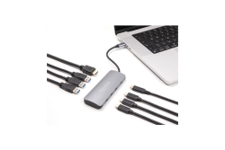 Delock 7Port USB 10Gbps Hub und 4K HDMI Ausgang/USB Typ-C