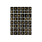 4130 Buchstaben-Etiketten - A-Z, 13x13 mm, schwarz gold geprägt