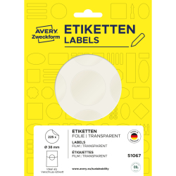 Verschluss-Etiketten, Ø 38 mm, 25 Bogen/225...