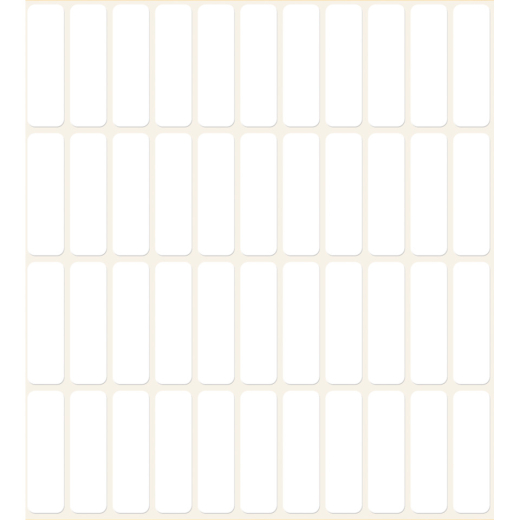 3320 Universal-Etiketten - 32 x 10 mm, weiß, 1.144 Etiketten/26 Blatt, permanent