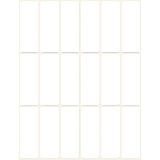 3327 Universal-Etiketten - 50 x 19 mm, weiß, 486 Etiketten/27 Blatt, permanent