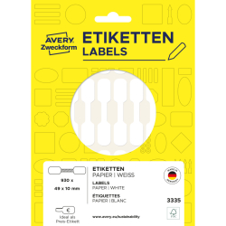 3335 Preis-Etiketten - 49 x 10 mm, weiß, 924...