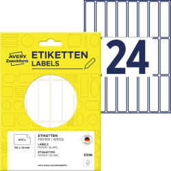 3336 Universal-Etiketten, 50 x 14 mm, 28 Blatt/672...
