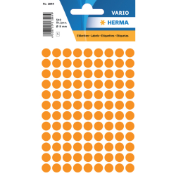 1844 Vielzwecketiketten - orange, Ø 8 mm, matt,...