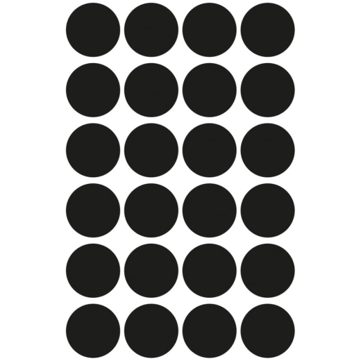 3003 Markierungspunkte - Ø 18 mm, 4 Blatt/96 Etiketten, schwarz