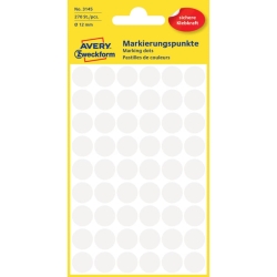 3145 Markierungspunkte - Ø 12 mm, 5 Blatt/270...