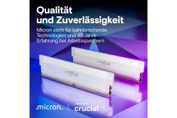 DDR5 64GB PC 6000 CL36 KIT (2x32GB) Crucial Pro white intern retail