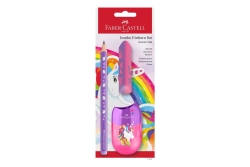 FABER-CASTELL Schreibset Einhorn Jumbo Bleistift+Acc.