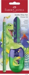 FABER-CASTELL Schreibset Dino Jumbo Bleistift+Acc.