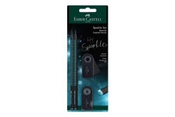 FABER-CASTELL Schreibset Sparkle Midnight ocean BK