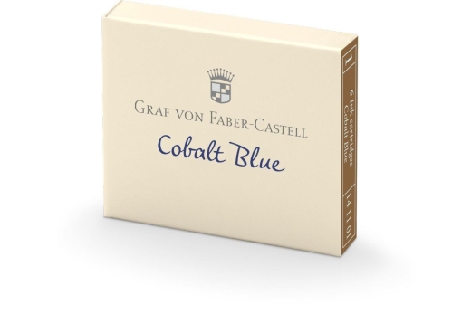 FABER-CASTELL Tintenpatronen GvFC Cobalt Blue 6x