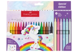 FABER-CASTELL Filzstift Einhorn 18+6 +Sticker