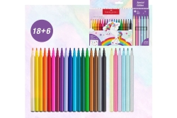 FABER-CASTELL Filzstift Einhorn 18+6 +Sticker