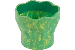FABER-CASTELL Wasserbecher Clic&Go grün marble