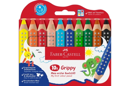 FABER-CASTELL Buntstift Grippy 10er Set