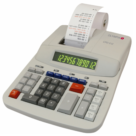 Tischrechner - CPD-512 - druckend, 12-stellig