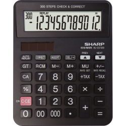 Taschenrechner EL-CC12D, schwarz
