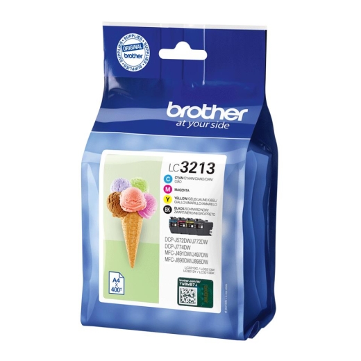 Patrone Brother LC3213VAL Farbtintenset (BK,C,M,Y)