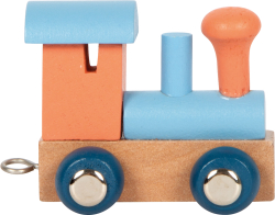 Buchstabenzug Polar Lokomotive lachs & eisblau