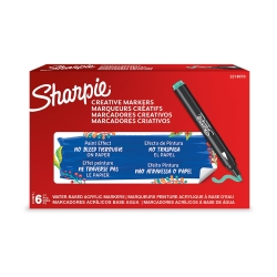 Sharpie Kreativmarker Rundspitze Acryl 12er schwarz/grau