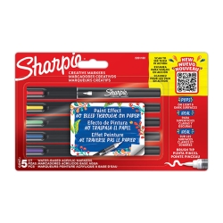 Sharpie Kreativmarker Pinselspitze Acryl lila/blau/rot 5er