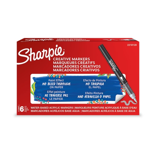 Sharpie Kreativmarker Pinselspitze Acryl kühlgrau